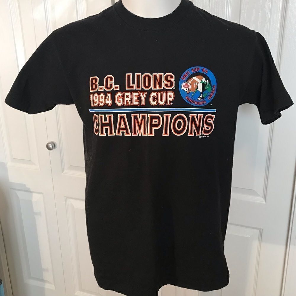 Vintage 1994 bc lions grey cup championship tee